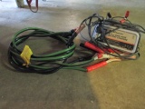 Schumacker 6/2 Amp Dual Rate Battery Charger and Set of Jumper Cables