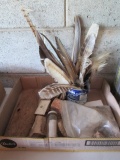 Fossil Shells, Petrified Wood Chunks, Gemological Institute Gem Samples and Feathers