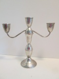 Duchin 3 Piece Weighted Sterling 3 Lite Candelabra
