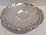 Sterling Footed Pierced Edge Dish
