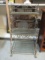 Metal Heavy Shelf Plant Stand with Three Shelves and Removeable Glass.