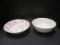 Churchill England Serving Bowl, Red, Cream Roses and Mikasa Microwave Serving Bowl.