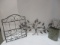 Decorative Hanging Metal Tree and Two Metal Hanging Brackets.