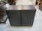 Entertainment Stand with Shelf and Door Shelves.