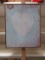 Framed Picture of Screened Leaf Pinks, Blues, White.