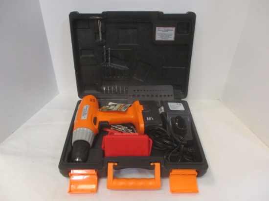 Chicago Electric Volt Drill with Charger in Case with Bits.