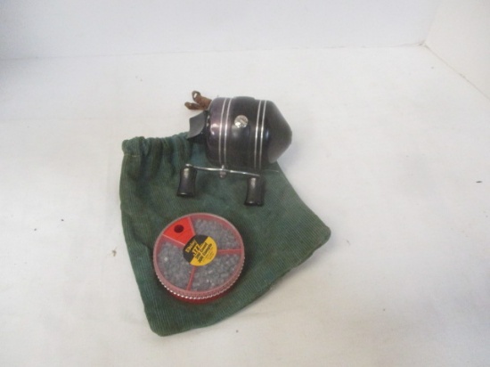 Zebco 600 Fishing Reel, and Daisy .177 Pellets.