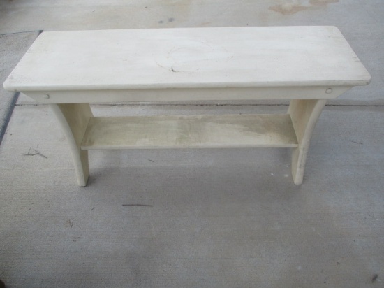 Wood Bench Some Wear.