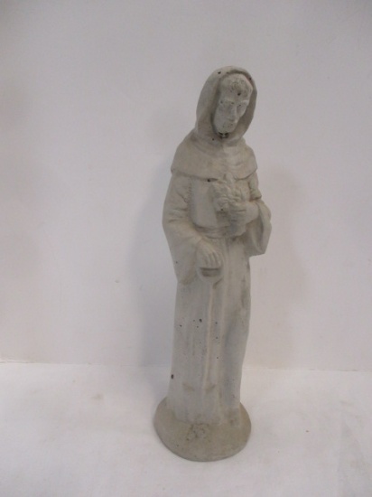 Cement Statue of Saint Francis of Assisi.