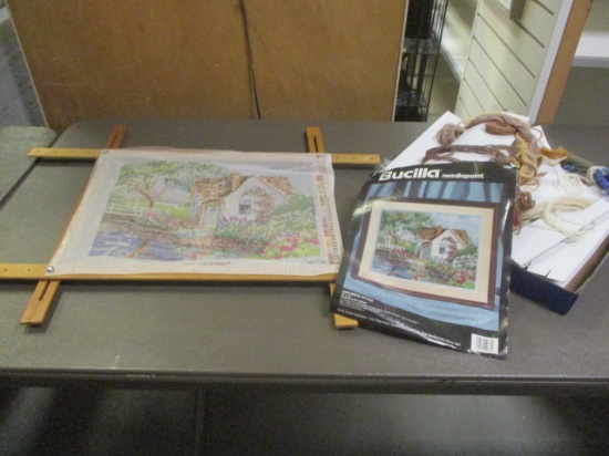 Bucilla Needlepoint Kit On Frame.