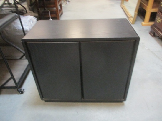 Entertainment Stand with Shelf and Door Shelves.