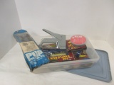 Electrical Tape, Pop Rivet Tool Kit, Two Stapler Gun Tacker, Stapes, Etc.