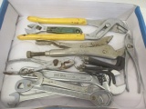 Assortment of Wrenches, Pliers, Vise Grips, Allen Wrenches, Etc.