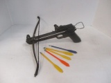 Pistol Crossbow, with Five Plastic metal Tip Arrows.