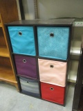 Storage Organizer with Six Fabric Drawers.