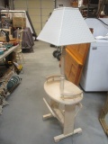 Entertainment Center with Five Drawers, Inside Swivel Base.
