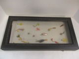 Sixteen Fishing Lures in Case.
