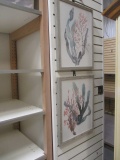 Pair of Art Deco Pictures with Grey Barn Look Frames.