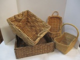 Assortment of Four Baskets.
