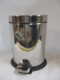 Metal Foot Pedal Trash Can with Flip Lid.