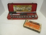 Vintage Fleet Quality Tools Socket Set. 3/8'' Drive and 1/4'' Drive Socket Set.
