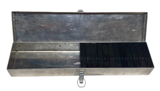 (12) Excellent USGI M1 Carbine 15-Round Magazines in Metal Storage box
