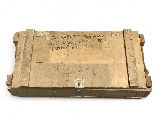 Wooden S9JNA / M28A2 Rocket Ammunition Crate *NO SHIPPING*