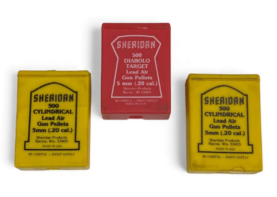 Approx. (1300) Vintage 5MM (.20 CAL.) Sheridan Lead Air Gun Pellets