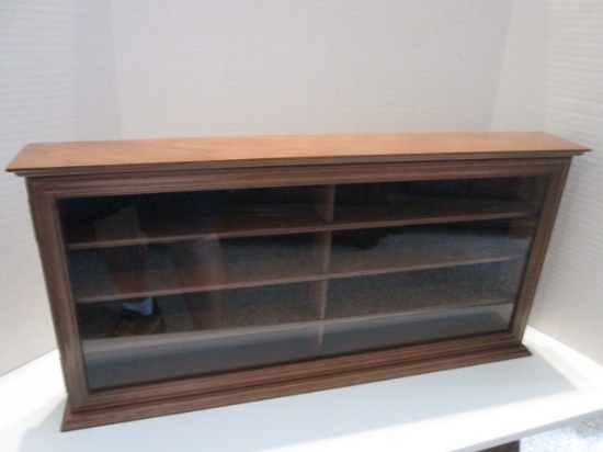 Glass Top Wood Display Case