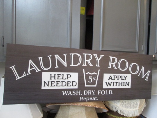 "Laundry Room" Novelty Sign