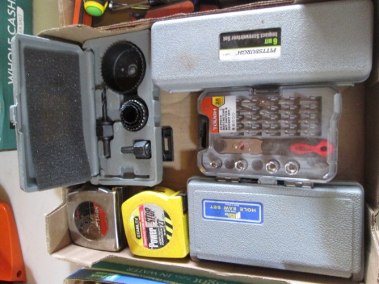 Misc. Tool Sets, Impact Drive Set, Hole Saw Kits, Tape Measures, etc.
