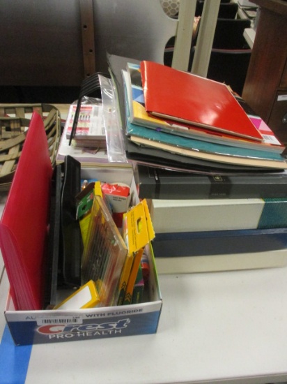 Office supplies-Bond paper, colored pencils, Construction paper,