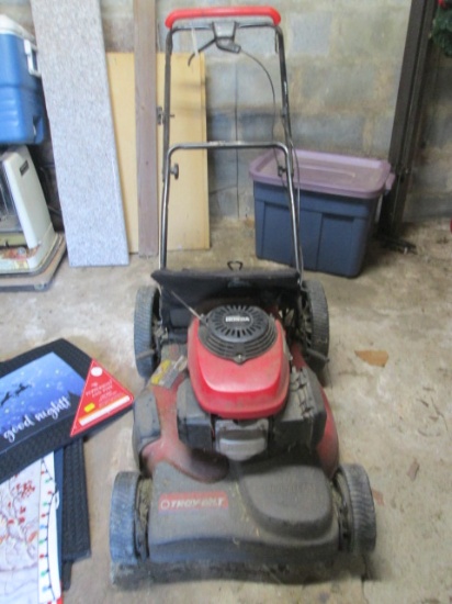 Troy Bilt Side Discharge Self Propelled Mower with Bagger