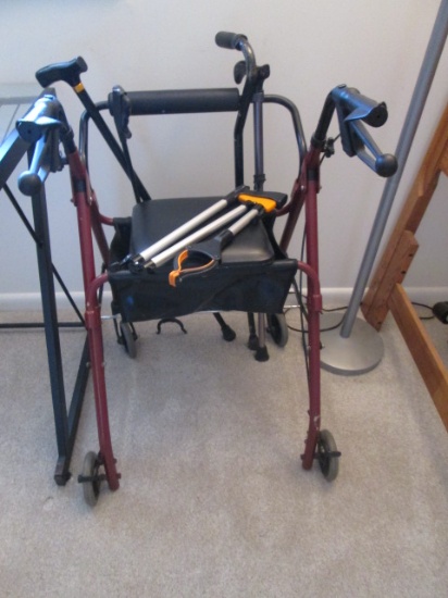 Rollator Walker, Canes and Grabbers
