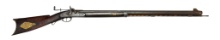 Antique Pre-Civil War American Heavy Barrel .50 CAL. Percussion Target Rifle w/ Peep Sight