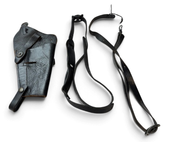 U.S. Military Black Leather 1911 Shoulder Holster & Harness by Bacheimer