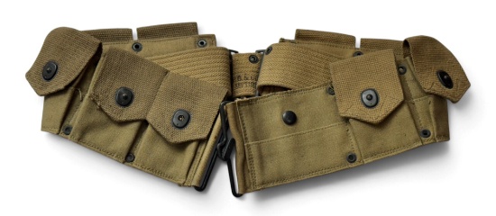 WWI U.S. Army Model 1918 Mounted Cavalry .45 ACP Ammunition Belt by S. Froehlich Co.