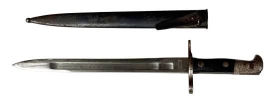 Waffenfabrik Neuhausen M1871-Pattern Sword Bayonet with Steel Scabbard