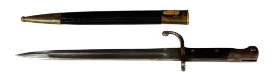 Brazilian Model 1908 Mauser Sword Bayonet with Matching Number Scabbard