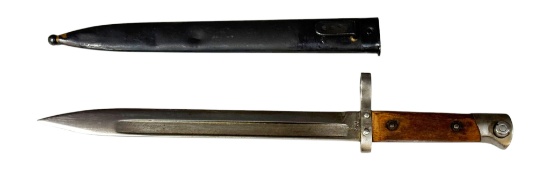 Austrian Model 1895 Mannlicher Bayonet with Steel Scabbard