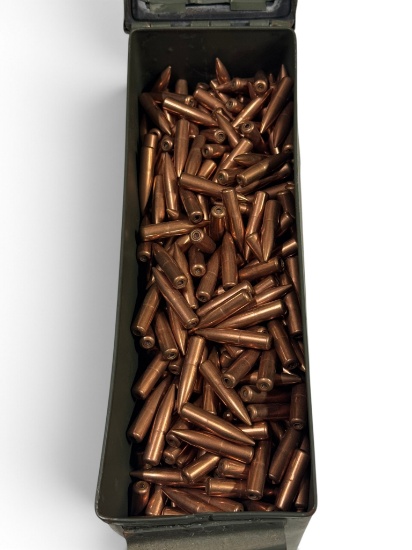 1,200qty. 7.62x54r (.311" Diameter) Specialty Tr-Bullets for Reloading in Can