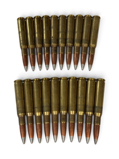 20rds. of .50 BMG M8 650gr. Reloaded Specialty Ammunition