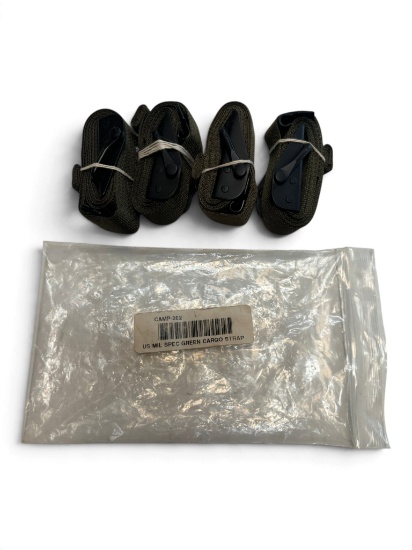 (4) US Military Cargo Straps