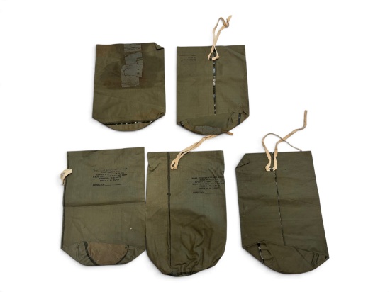 (5) US WWII Jungle Waterproof Bags