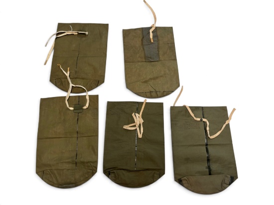 (5) US WWII Jungle Waterproof Bags