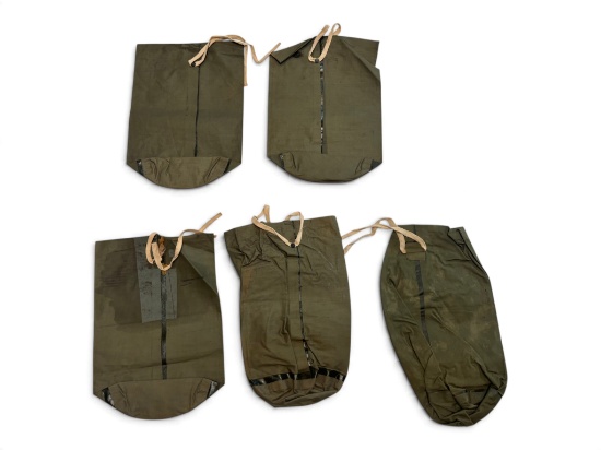 (5) US WWII Jungle Waterproof Bags