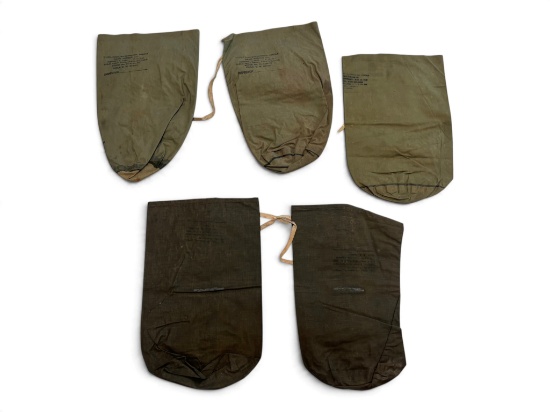 (5) US WWII Jungle Waterproof Bags