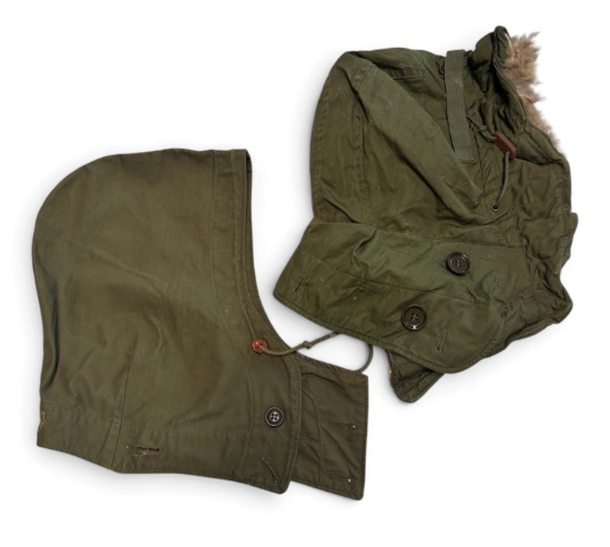 (2) US Army Field Jacket Hoods