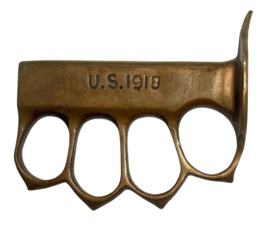 US WWI 1918 Brass Knuckles Knife Grip