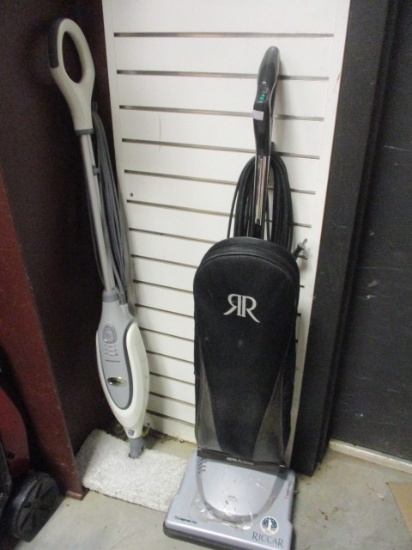Riccar SupraLite Upright Vacuum and SharK Professional Multi Function Steam floor cleaner